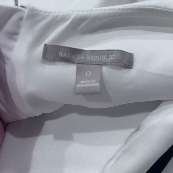 Banana Republic Women's White Cap Sleeve Dress Size 0 - Picture 3 of 3